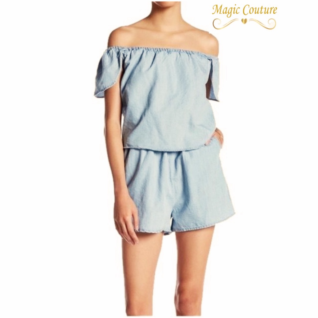 Romeo & Juliet Couture Taupe Gray Popover Cutout Back Romper